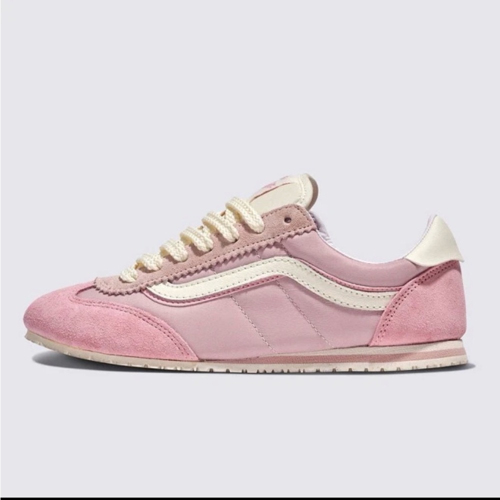 Vans Pink and Cream Women's Sneakers